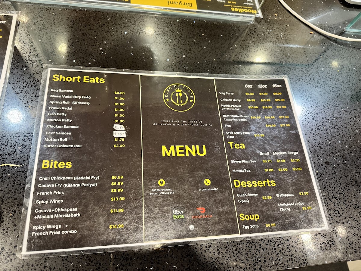 Menu King Of Taste-8